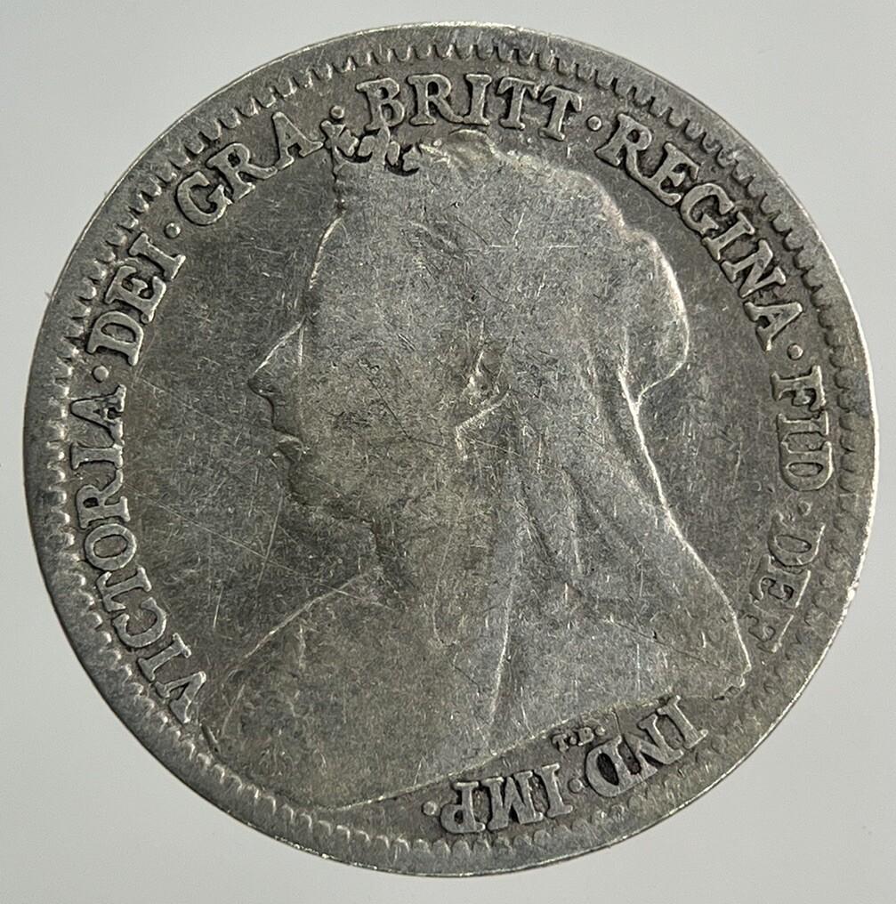 1900 Victoria Threepence Silver Coin | Collectable Grade