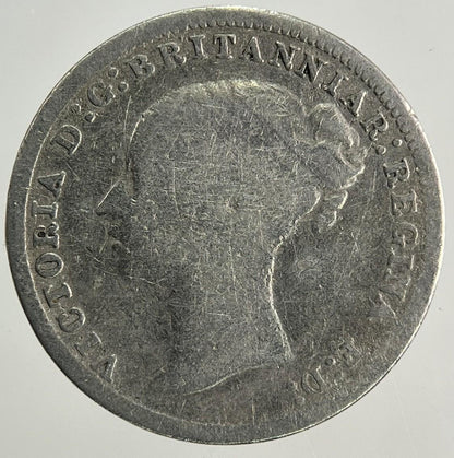 1876 Victoria Threepence Silver Coin | Collectable Grade