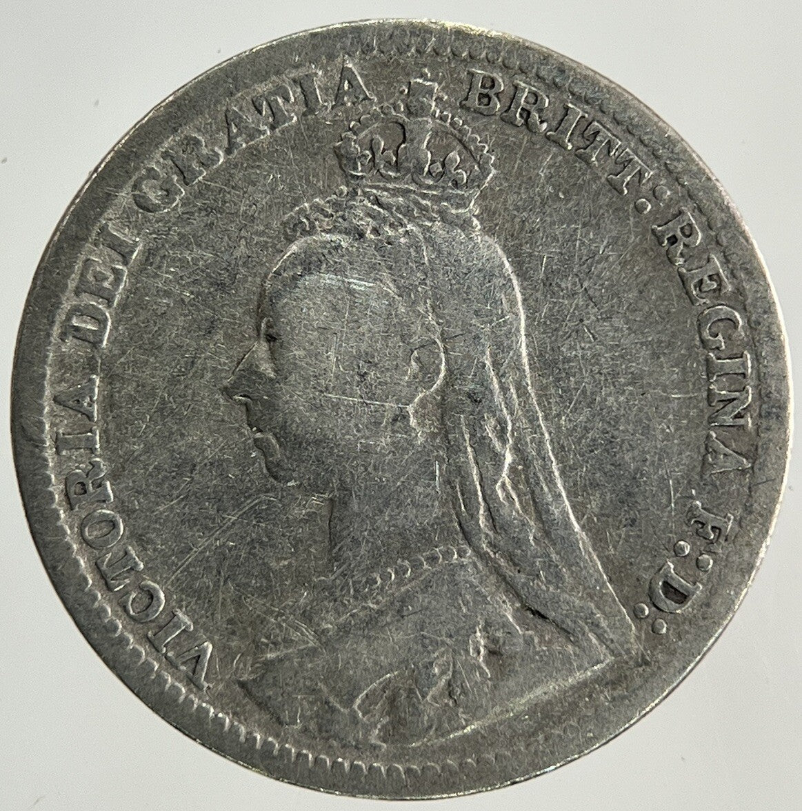 1892 Victoria Threepence Silver Coin | Collectable Grade