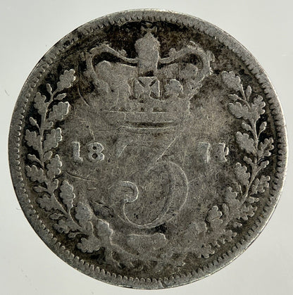 1874 Victoria Threepence Silver Coin | Collectable Grade