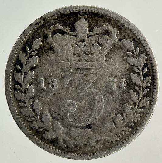 1874 Victoria Threepence Silver Coin | Collectable Grade