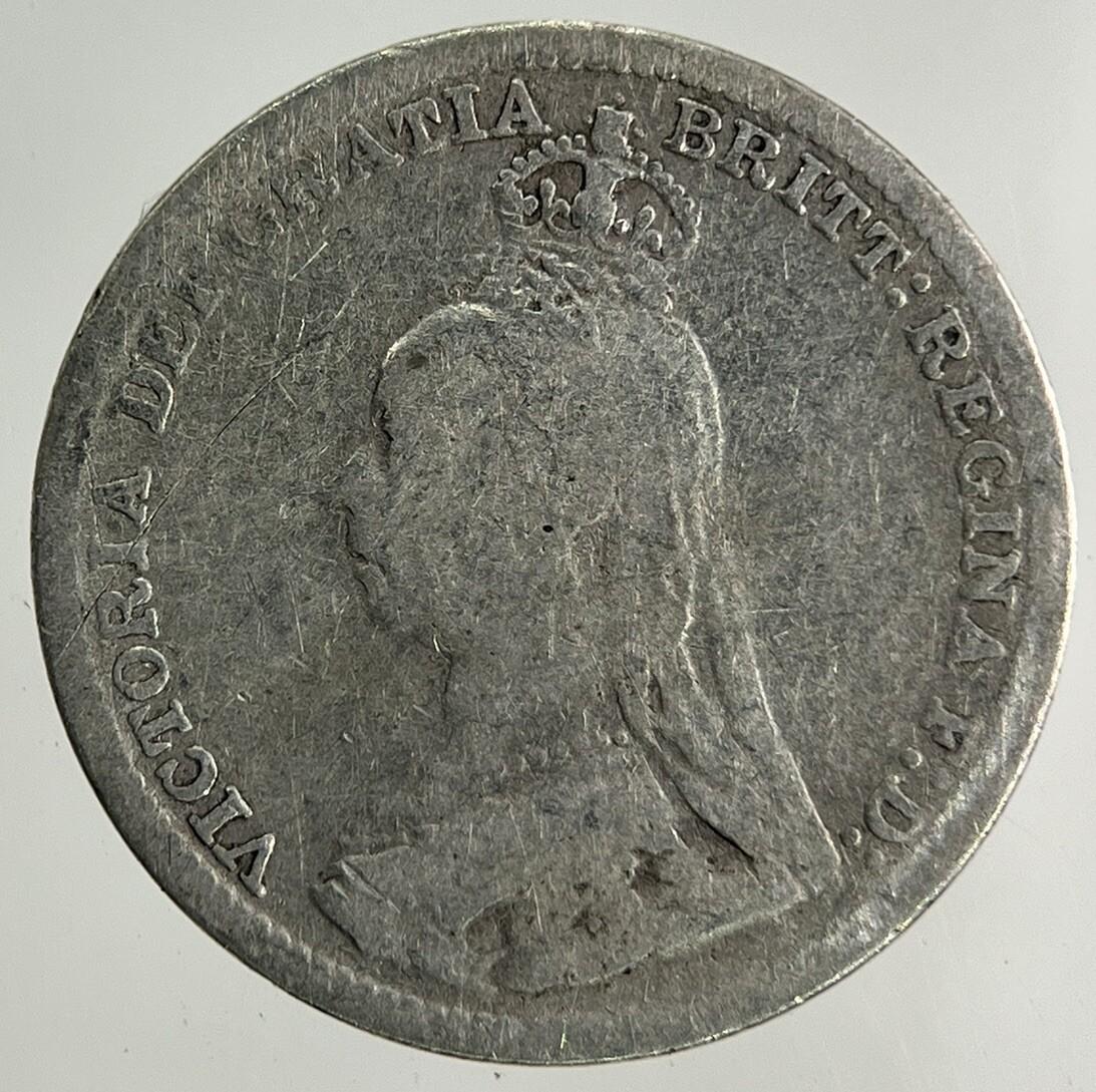 1892 Victoria Threepence Silver Coin | Collectable Grade