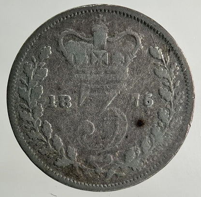1875 Victoria Threepence Silver Coin | Collectable Grade