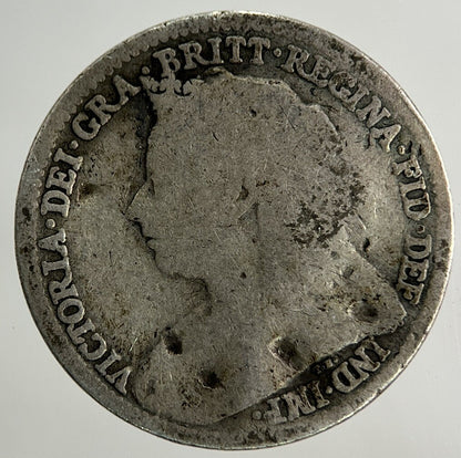 1893 Victoria Threepence Silver Coin | Fair Grade