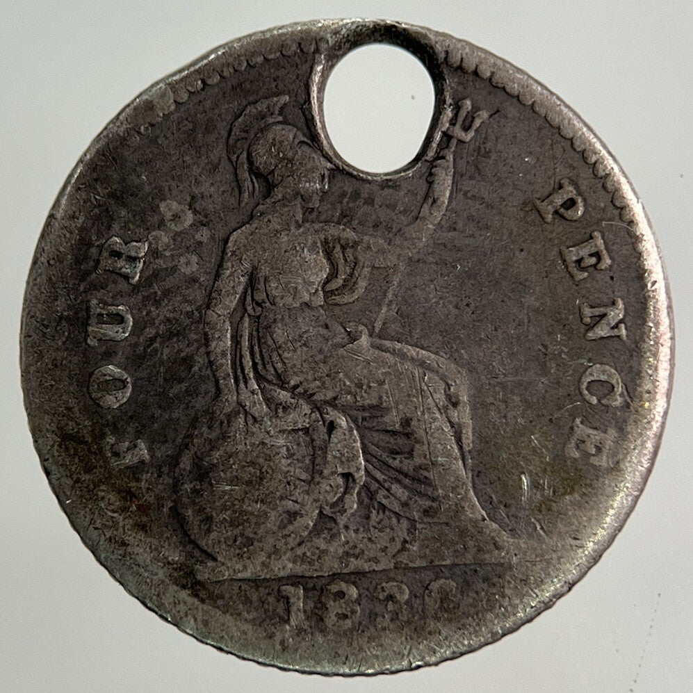 1836 William IV Groat Four-Pence Silver Coin | Collectable Grade