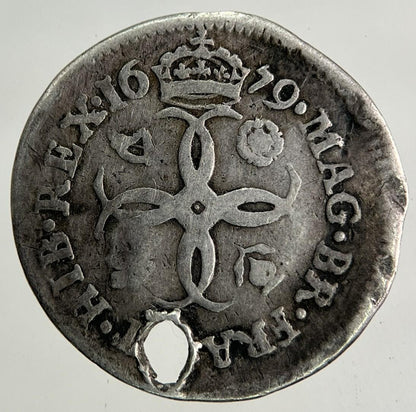 1679 Charles II 2nd Maundy Four-Pence Silver Coin | Collectable Grade