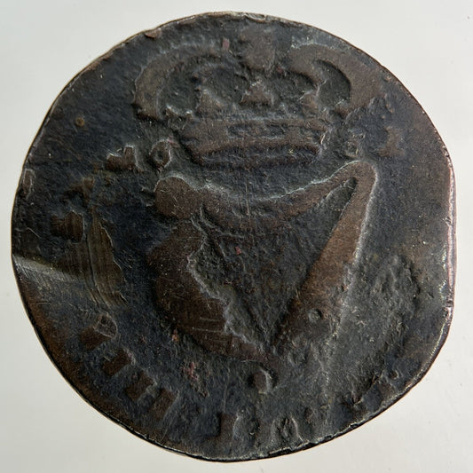 1652 Irish Half-Penny Coin | Collectable Grade