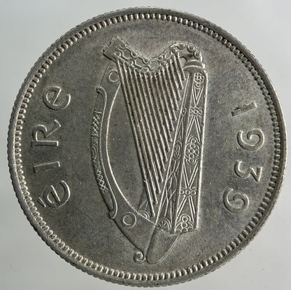 1939 Irish Florin Silver Coin | Very High Grade