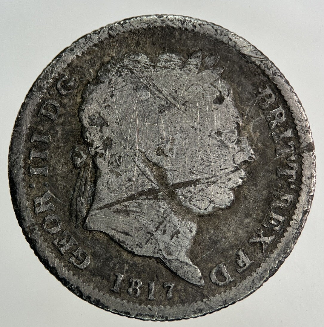 1817 George III 3rd Shilling Silver Coin | Collectable Grade