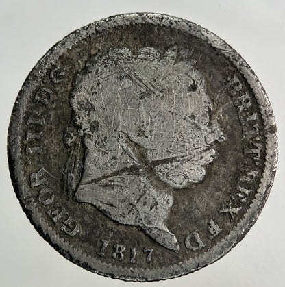 1817 George III 3rd Shilling Silver Coin | Collectable Grade
