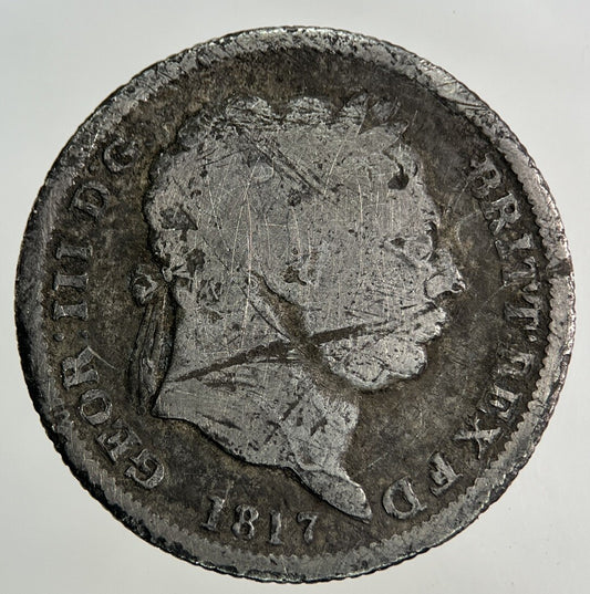 1817 George III 3rd Shilling Silver Coin | Collectable Grade