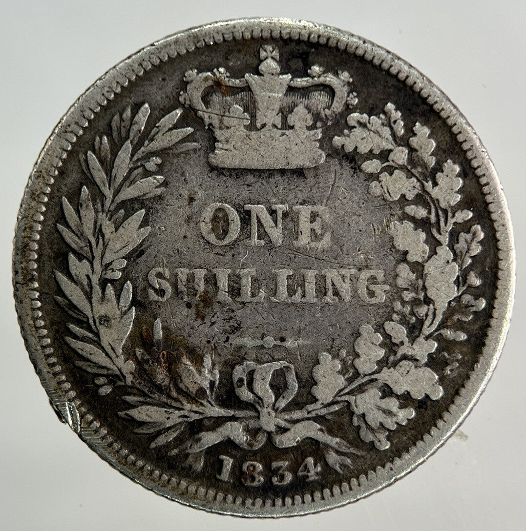 1834 William IV Shilling Silver Coin | Collectable Grade