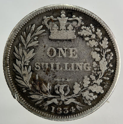 1834 William IV Shilling Silver Coin | Collectable Grade