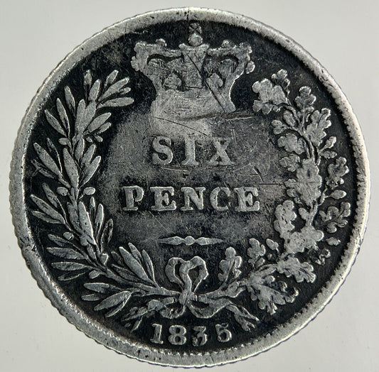 1835 William IV Sixpence Silver Coin | Collectable Grade