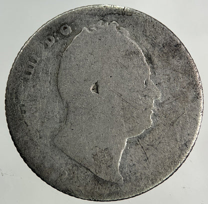 British William IV Sixpence Silver Coin | Fair Grade