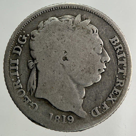 1819 George III 3rd Sixpence Silver Coin | Collectable Grade