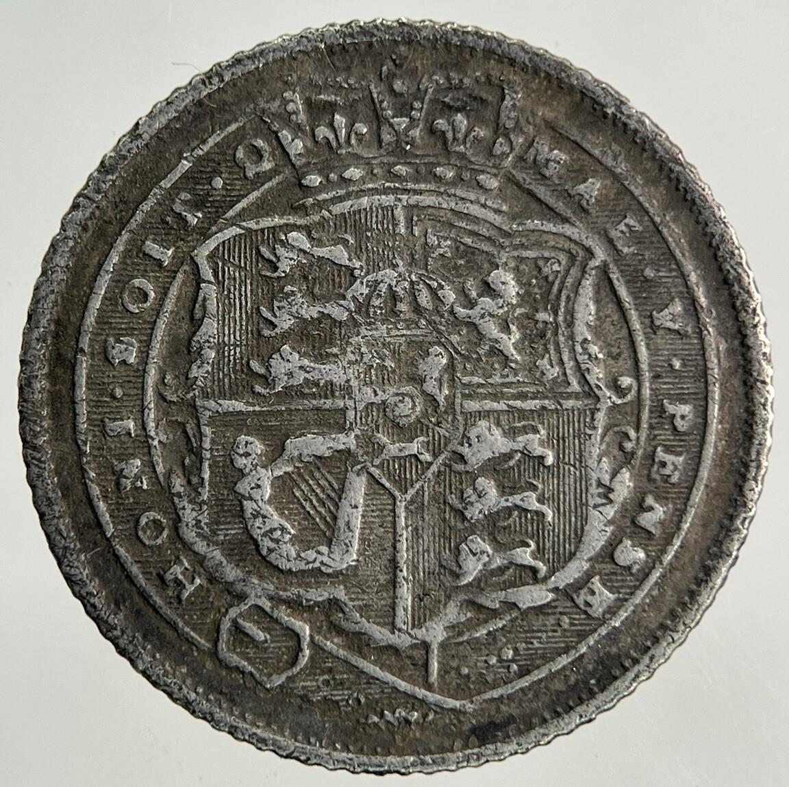 1816 George III 3rd Sixpence Silver Coin | Very High Grade