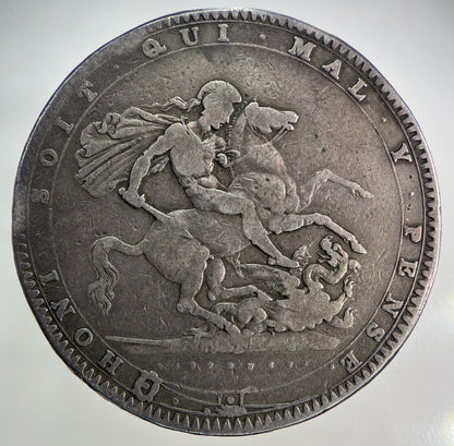 1820 George III 3rd One Crown Silver Coin | Fine Collectable Grade