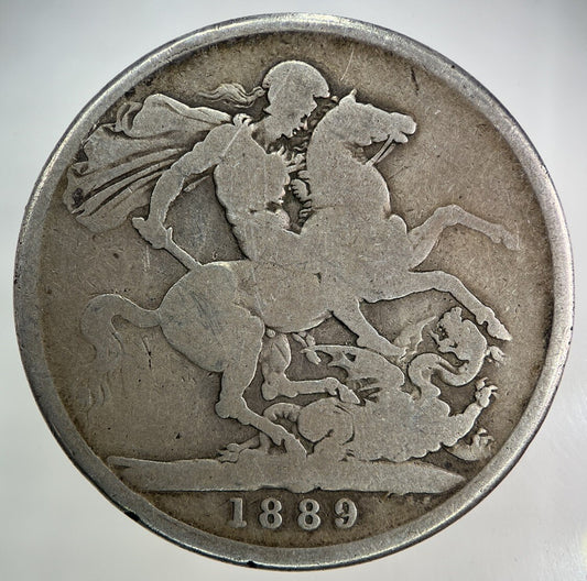 1889 Victoria One Crown Silver Coin | Collectable Grade