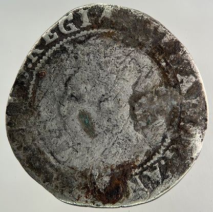 1595 Elizabeth I 1st Hammered Sixpence Silver Coin | Collectable Grade