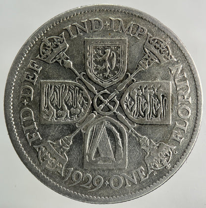 1929 George V Florin Silver Coin | Collectable Grade