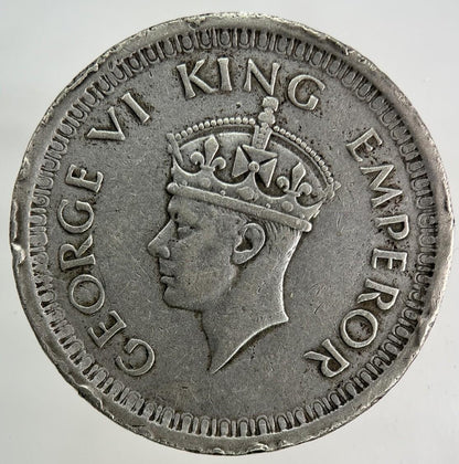 1944 India One Rupee Silver Coin | Fine Collectable Grade