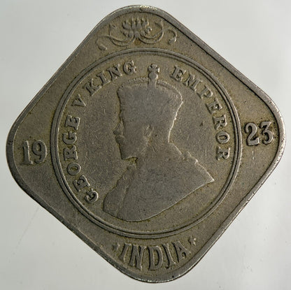 1923 India 2 Annas Coin | Collectable Grade