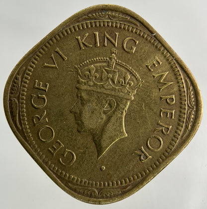 1945 India 2 Annas Coin | Fine Collectable Grade