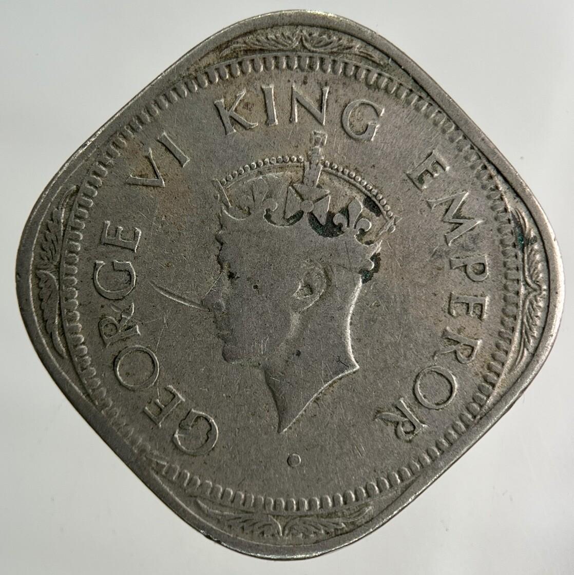 1947 India 2 Annas Coin | Fine Collectable Grade