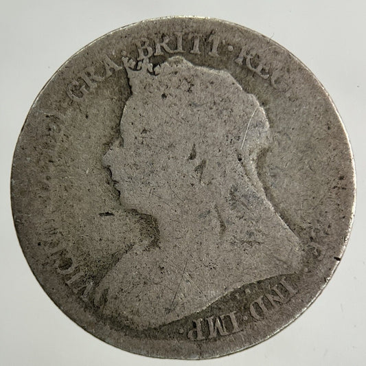 1899 Victoria Sixpence Silver Coin | Fair Grade