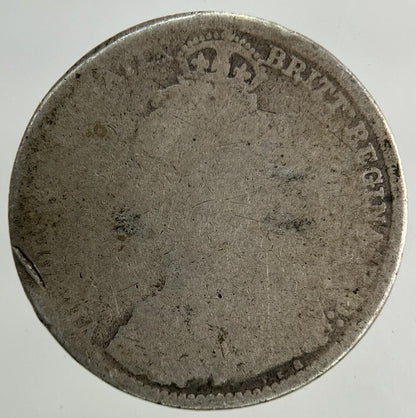British Victoria Sixpence Silver Coin | Worn Grade