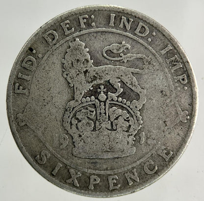 1912 George V Sixpence Silver Coin | Collectable Grade