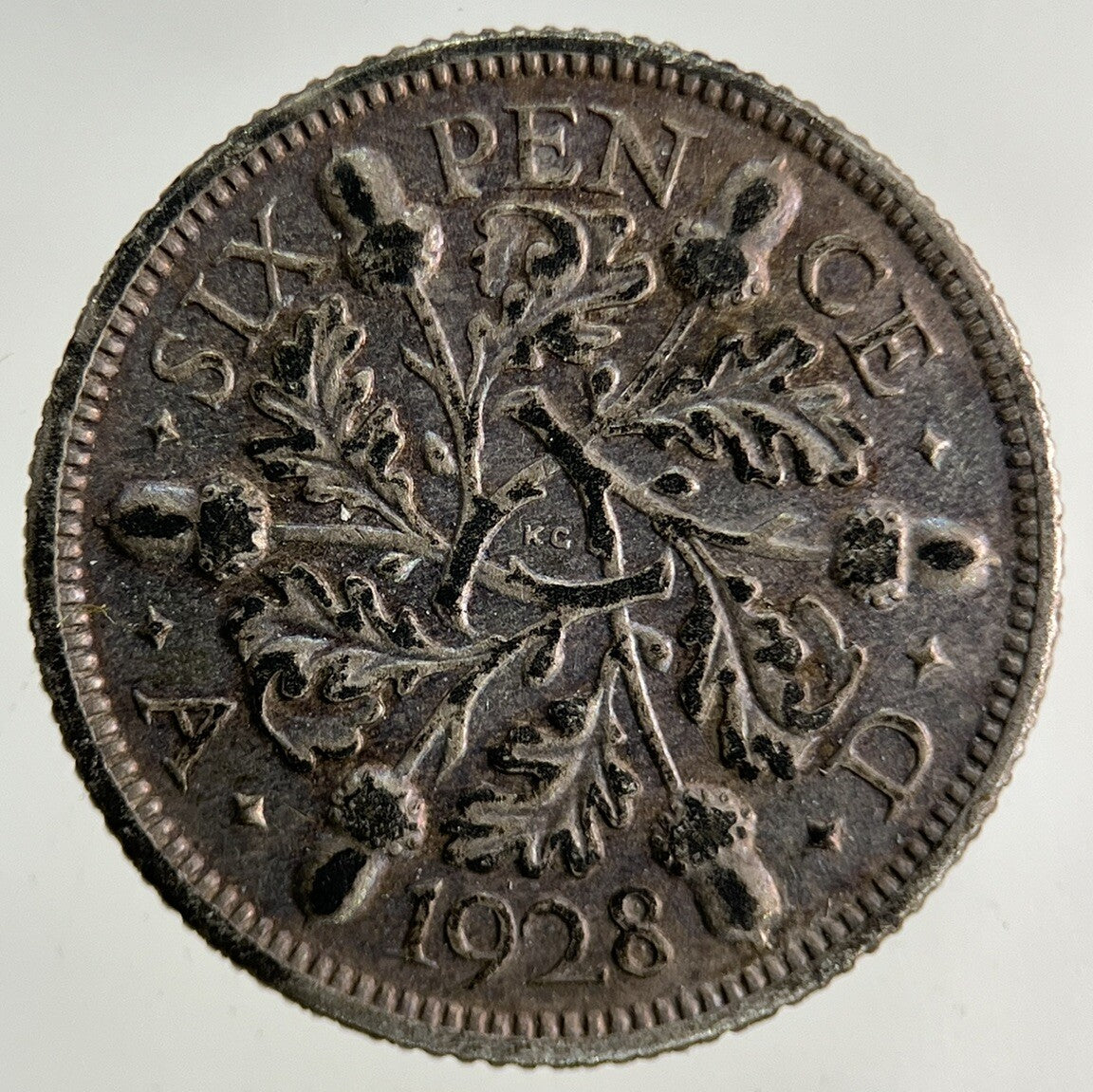 1928 George V Sixpence Silver Coin | Fine Collectable Grade