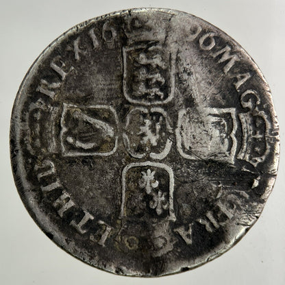 1696 William III 3rd Shilling Silver Coin | Fine Collectable Grade