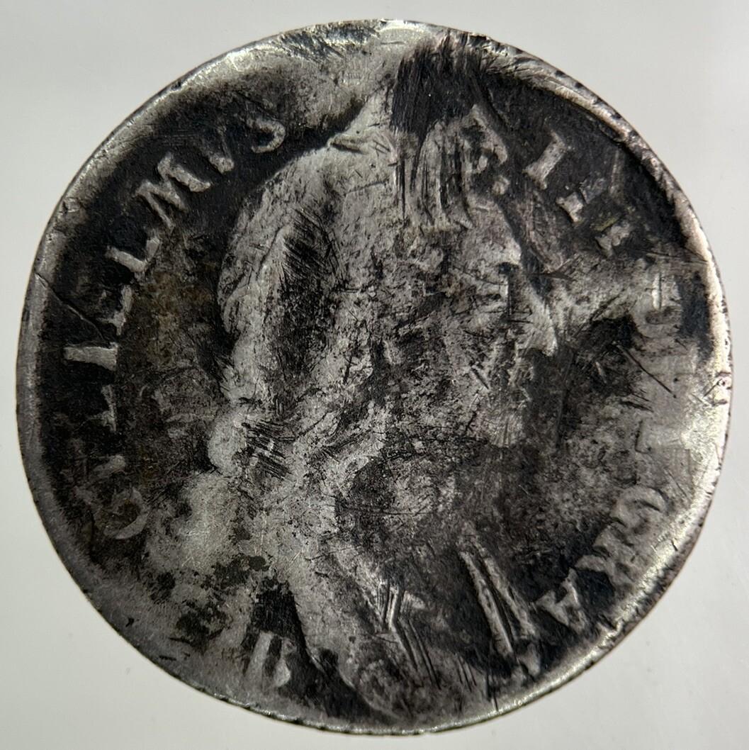 1696 William III 3rd Shilling Silver Coin | Fine Collectable Grade
