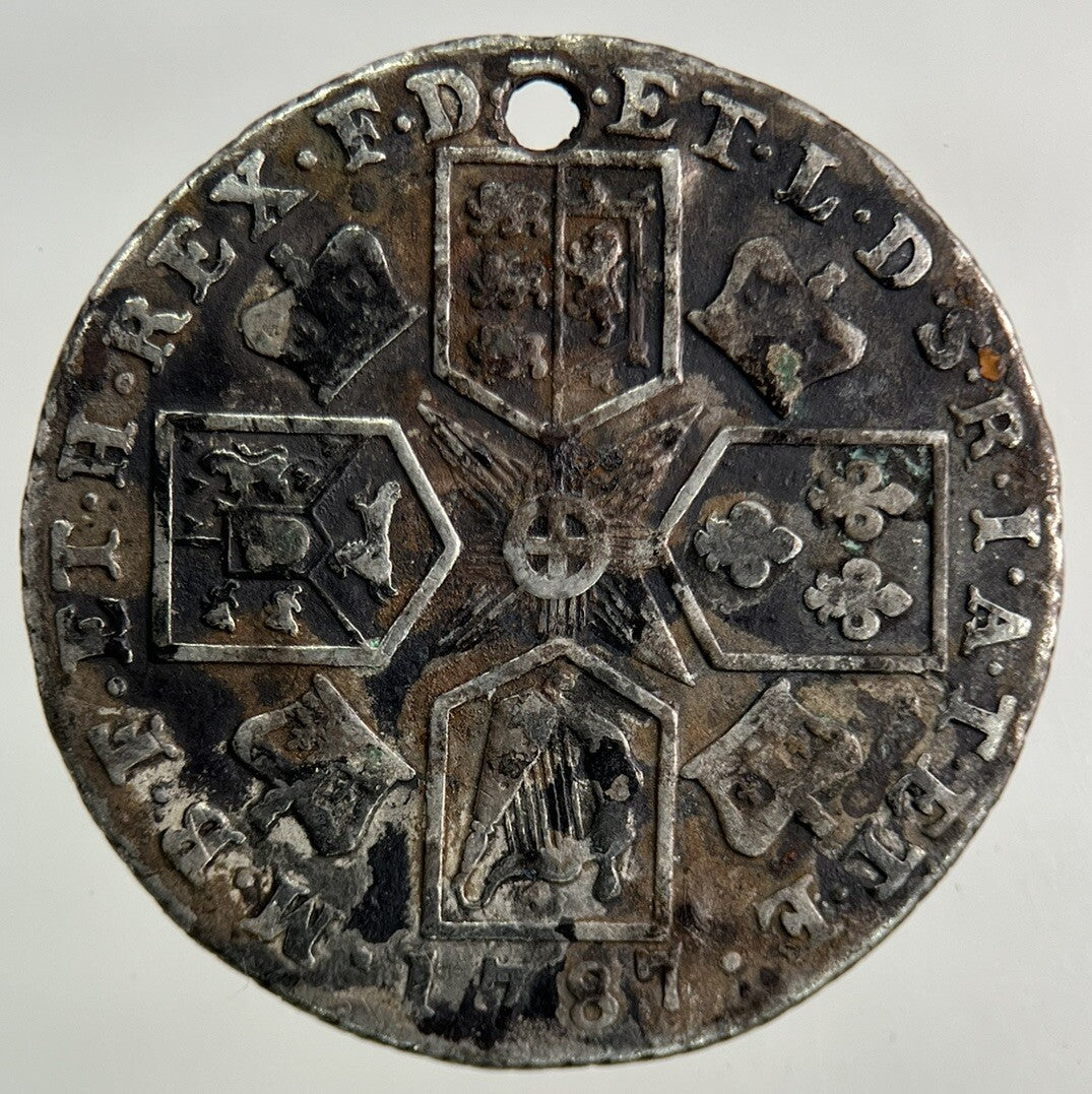 1787 George III 3rd Shilling Silver Coin | Fine Collectable Grade