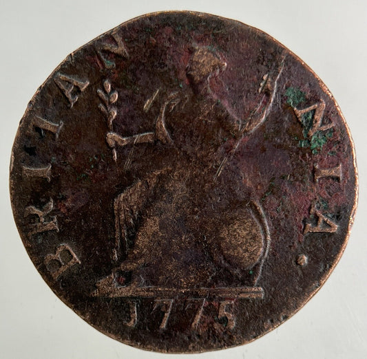 1775 George III 3rd Farthing Coin | Fine Collectable Grade