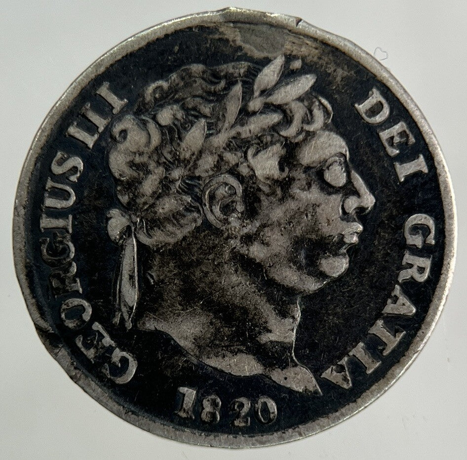 1820 George III 3rd Maundy Four-Pence Silver Coin | Fine Collectable Grade