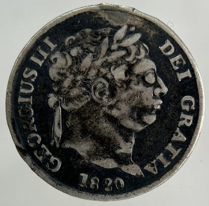 1820 George III 3rd Maundy Four-Pence Silver Coin | Fine Collectable Grade