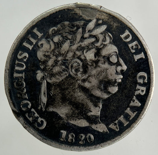 1820 George III 3rd Maundy Four-Pence Silver Coin | Fine Collectable Grade