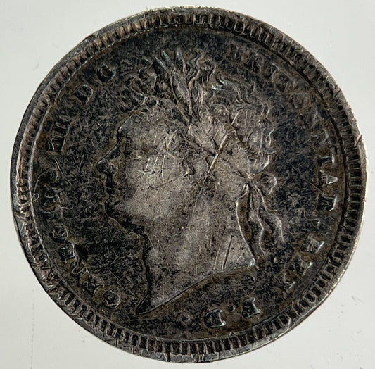 1828 George IV Maundy Two-Pence Silver Coin | Fine Collectable Grade