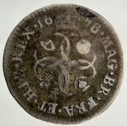 1678 Charles II 2nd Maundy Four-Pence Silver Coin | Fine Collectable Grade