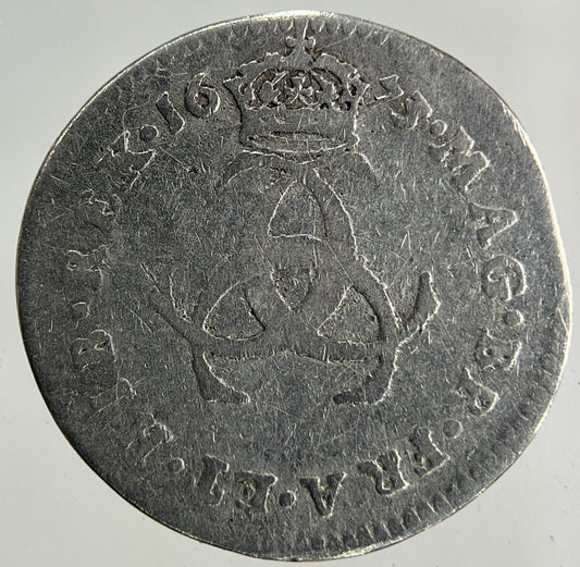 1673 Charles II 2nd Maundy Three-Pence Silver Coin | Fine Collectable Grade