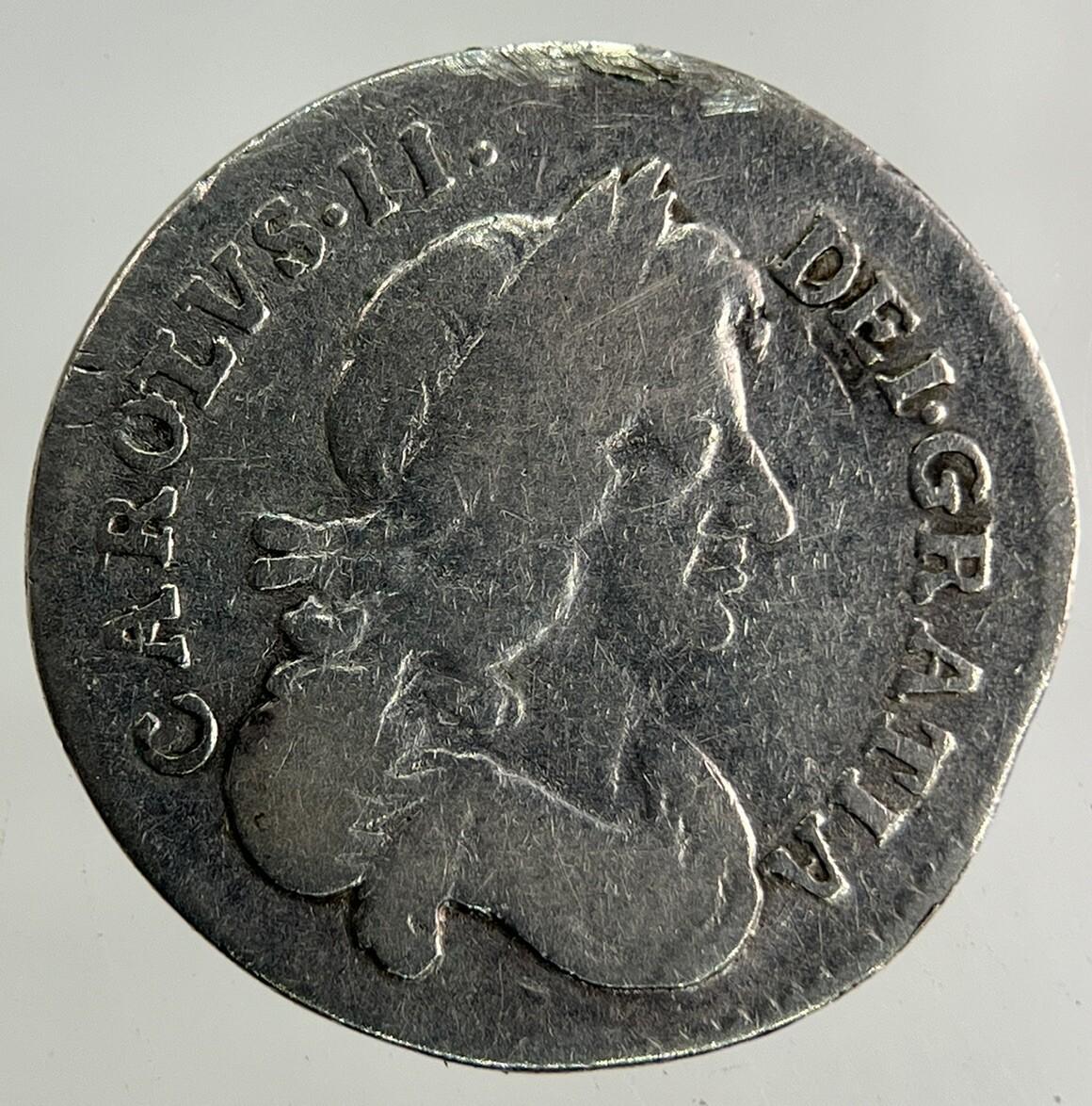 1673 Charles II 2nd Maundy Three-Pence Silver Coin | Fine Collectable Grade