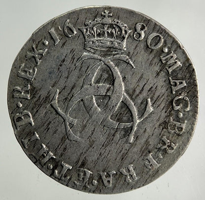 1680 Charles II 2nd Maundy Three-Pence Silver Coin | Very High Grade