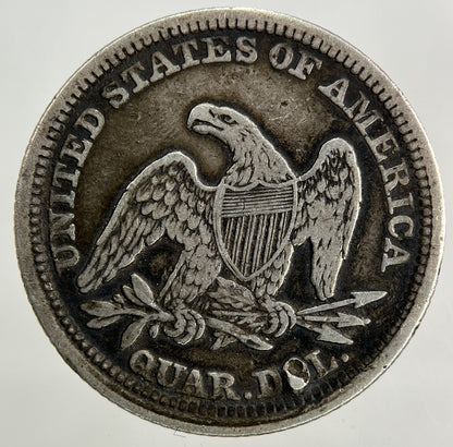 1858 US USA Quarter Dollar Silver Coin | Very High Grade