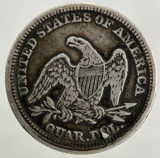 1858 US USA Quarter Dollar Silver Coin | Very High Grade
