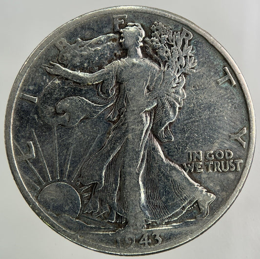 1943 US USA Half Dollar Silver Coin | Fine Collectable Grade