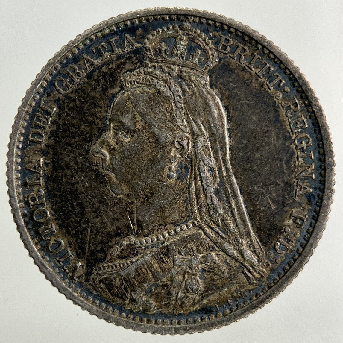 1887 Victoria Sixpence Silver Coin | Very High Grade