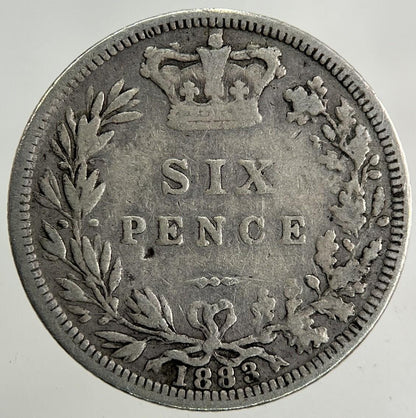 1883 Victoria Sixpence Silver Coin | Fine Collectable Grade